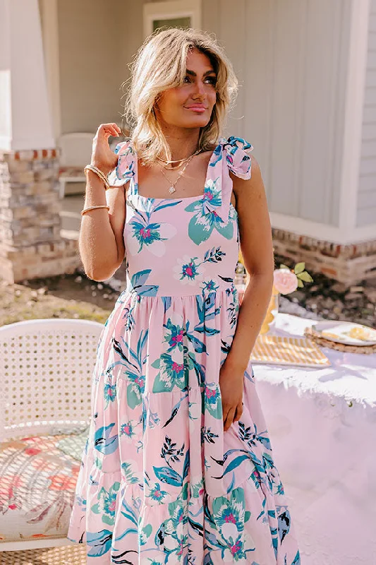 Catalina Island Floral Midi