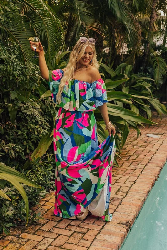 Palm Paradise Maxi Dress Curves