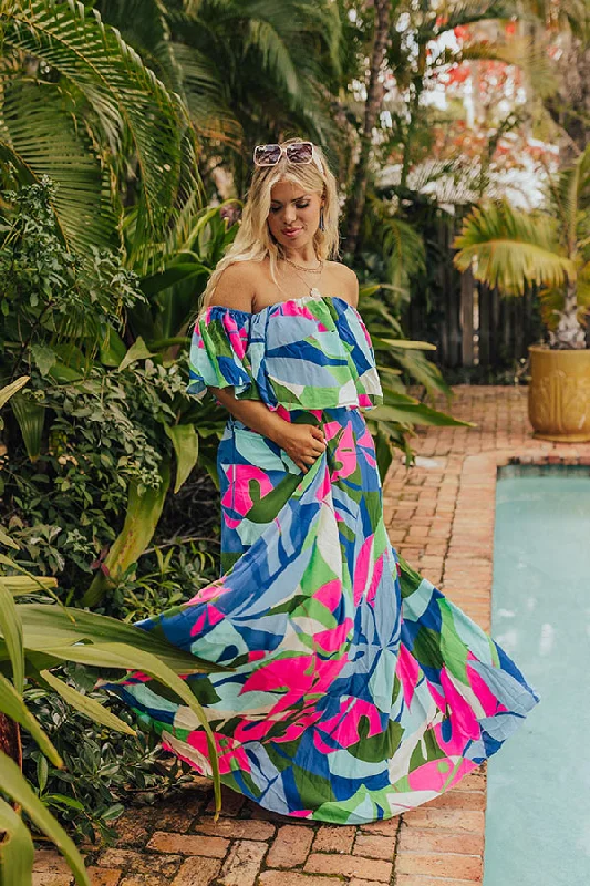 Palm Paradise Maxi Dress Curves