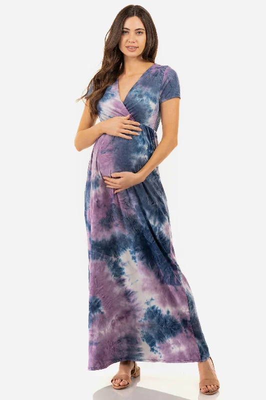 Women's Faux Wrap Maternity Dress