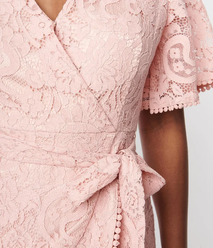 Dust Pink Lace Le Lune Dress