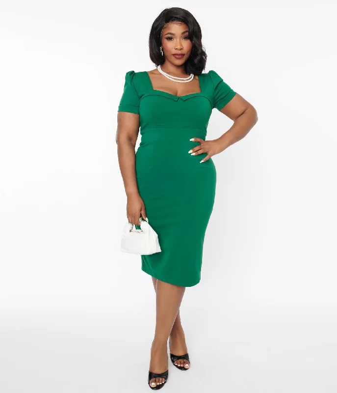 Green Doris Pencil Dress