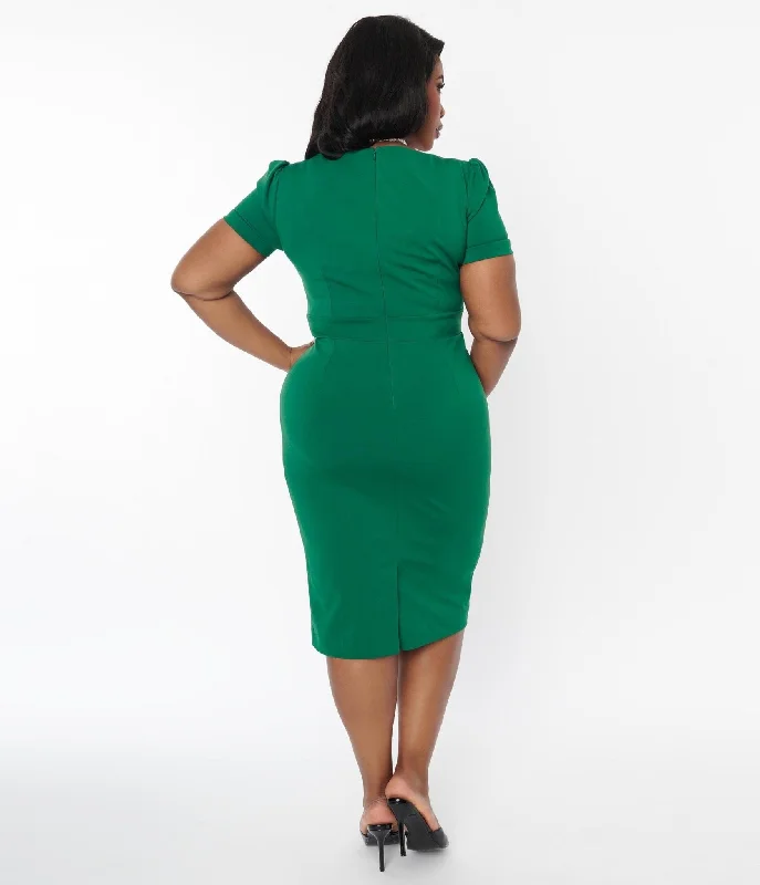 Green Doris Pencil Dress