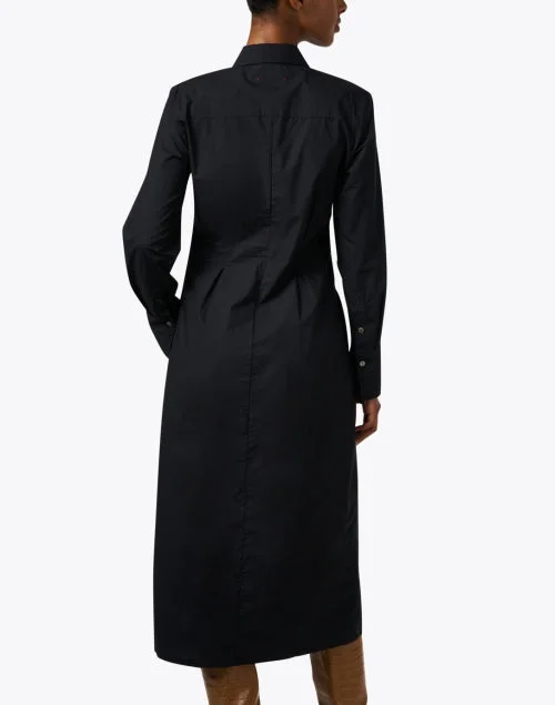 Banks Black Ruched Shirt Dress