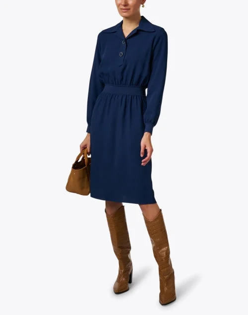 Blue Polo Dress