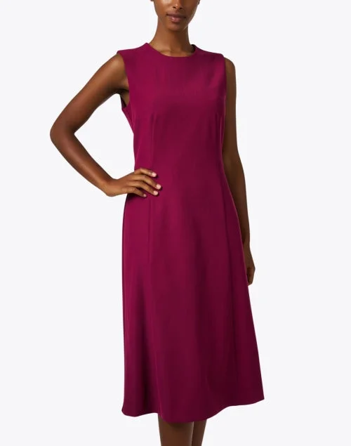 Fuchsia Fit and Flare Dress