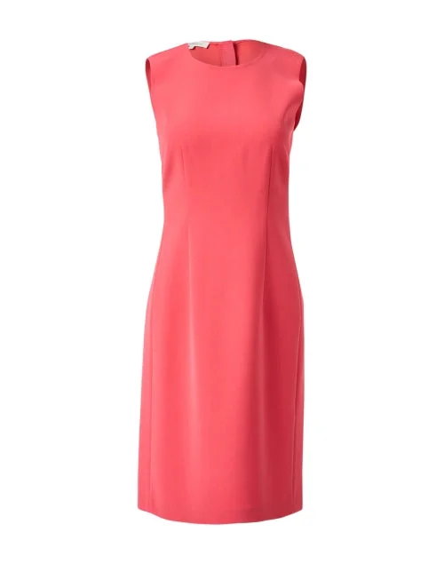 Harpson Coral Pink Crepe Dress