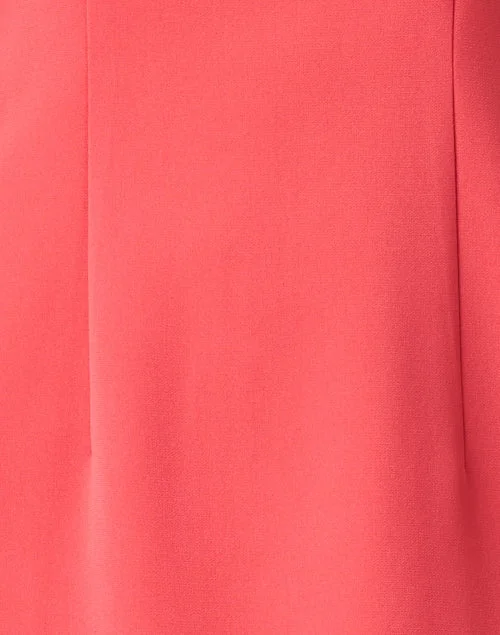 Harpson Coral Pink Crepe Dress