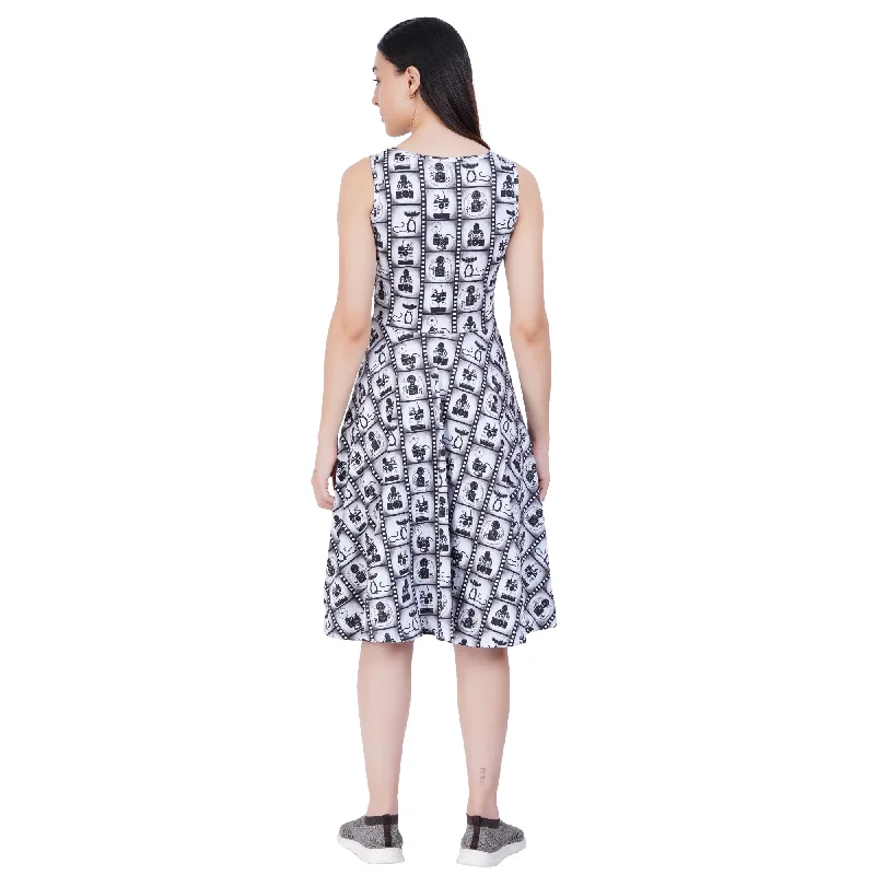 Curious Creatures & Cameras Sleeveless Twirl Dress