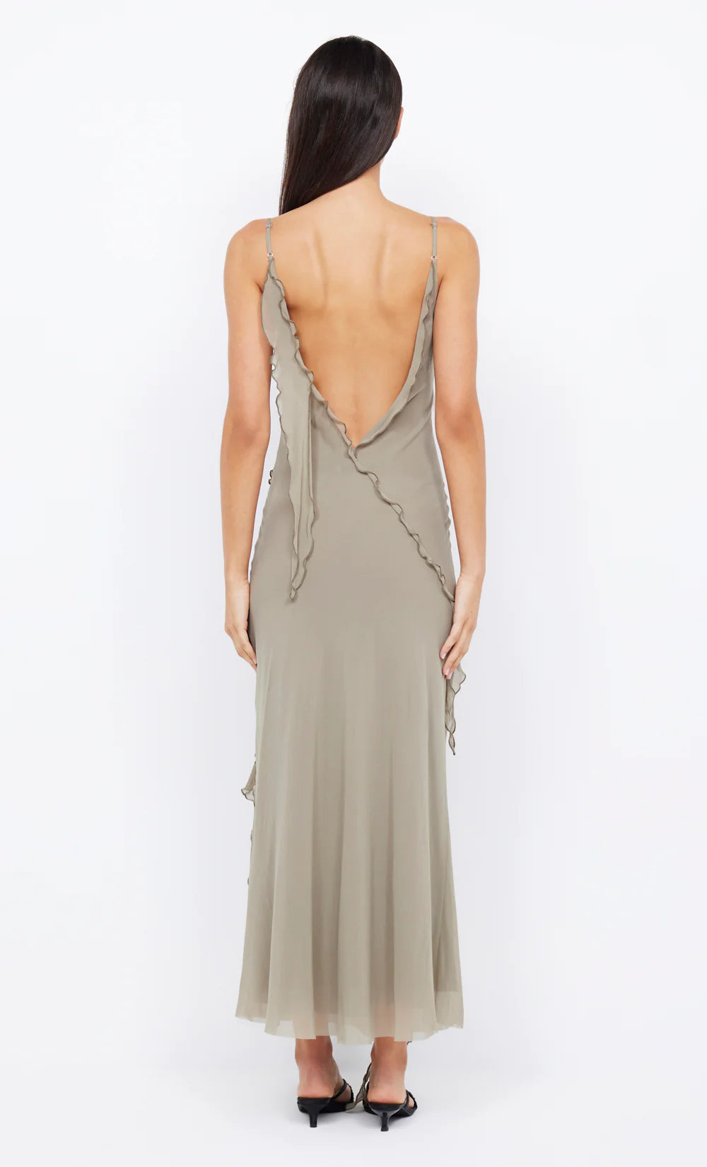 GABRIEL FRILL MAXI DRESS