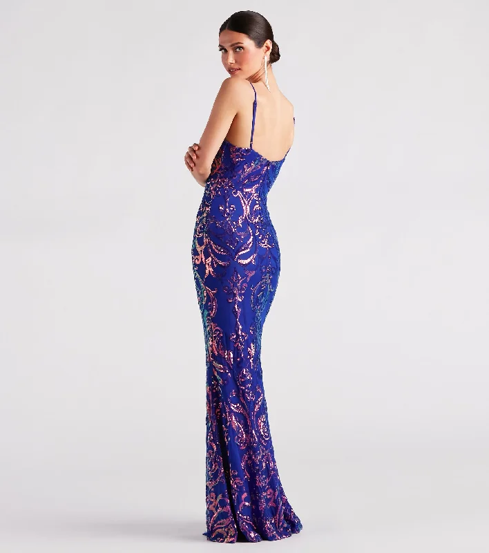 Kaley Formal Sequin Mermaid Long Dress