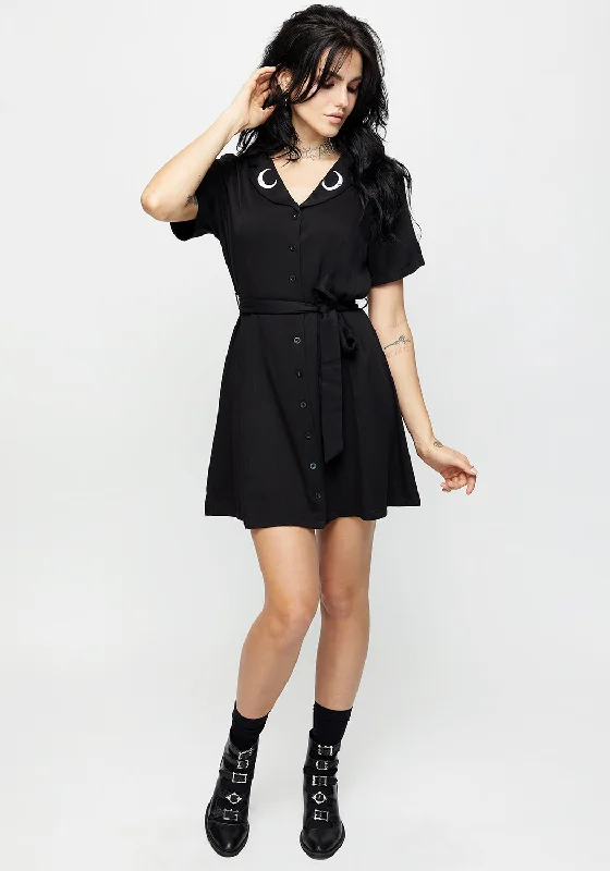 Luna Button Down Mini Shirt Dress