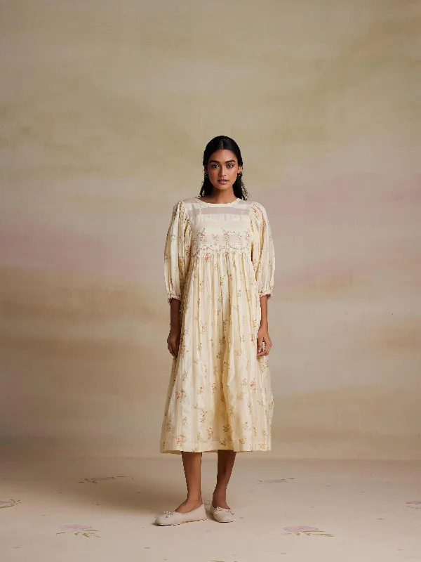 Painter’s Dream Silk Midi Dress