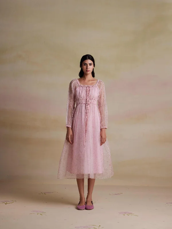 Teaberry Organza Dress