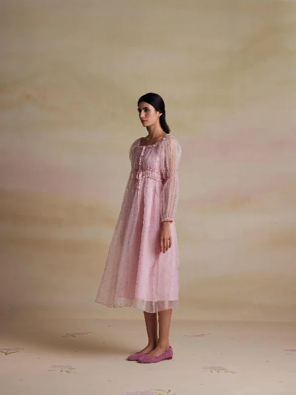 Teaberry Organza Dress