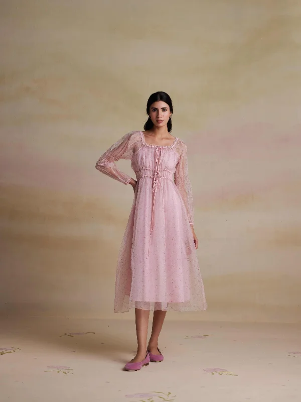 Teaberry Organza Dress