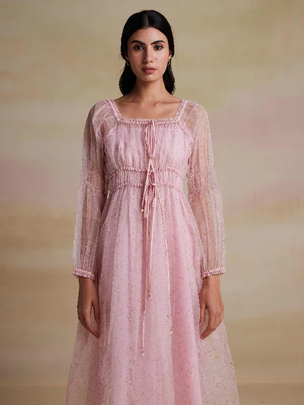 Teaberry Organza Dress