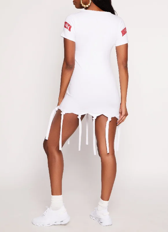 Brooklyn New York Knot Fringe Dress