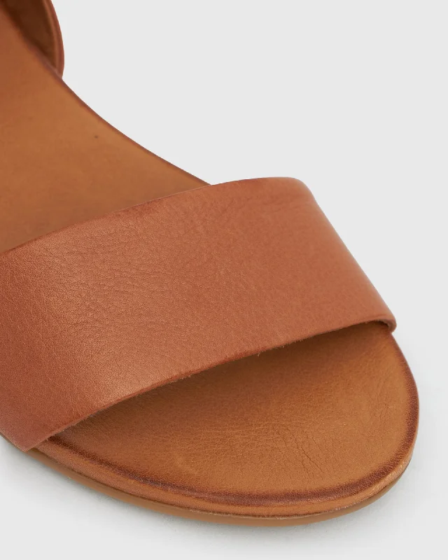 FLIGHT Leather Flat Sandals