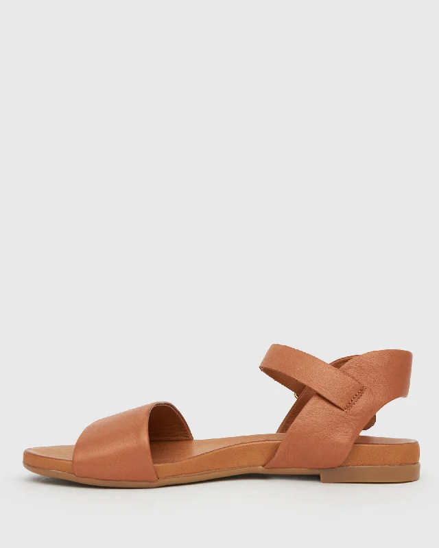 FLIGHT Leather Flat Sandals