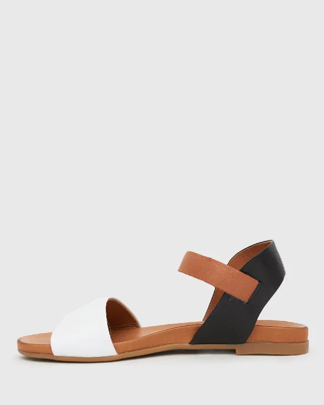 FLIGHT Leather Flat Sandals