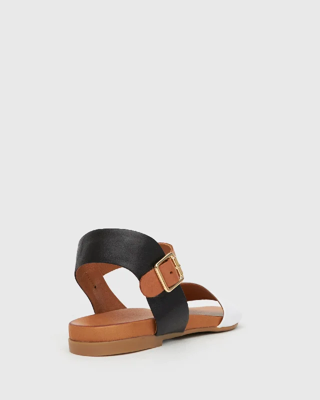 FLIGHT Leather Flat Sandals