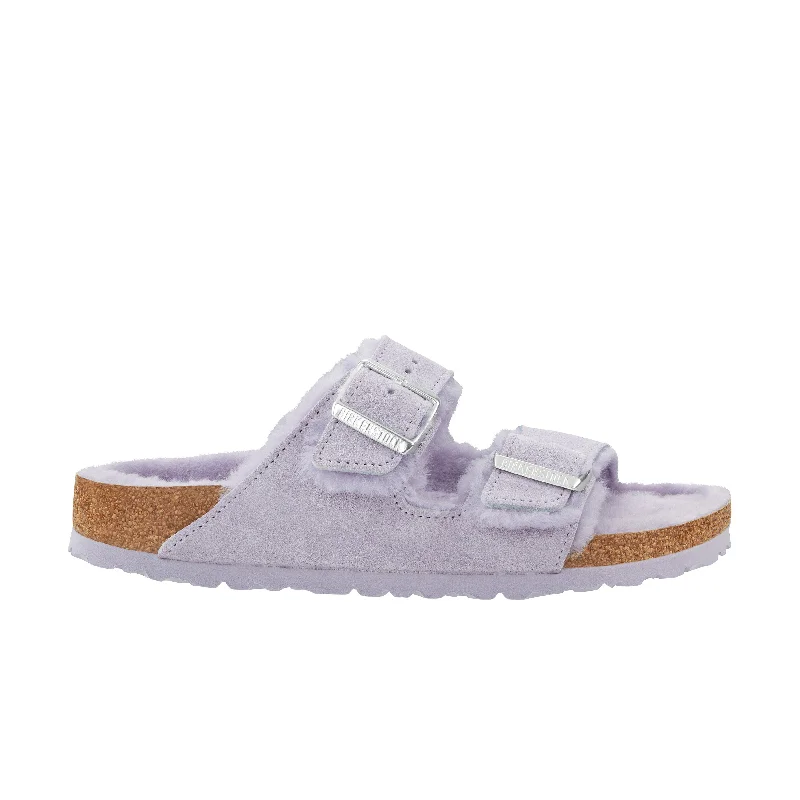 Arizona Shearling Purple Fog Suede Leather/Shearling