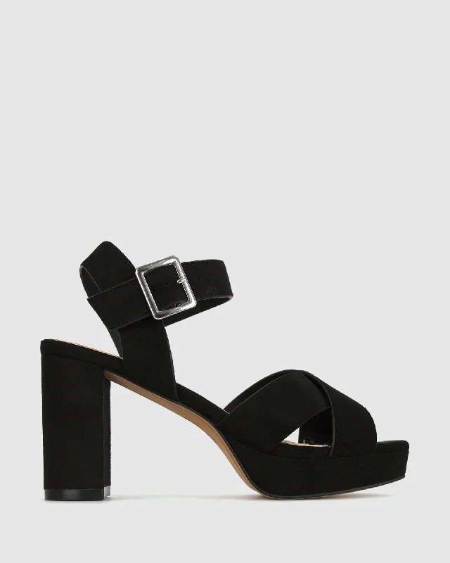 BURROW Block Heel Platform Sandals