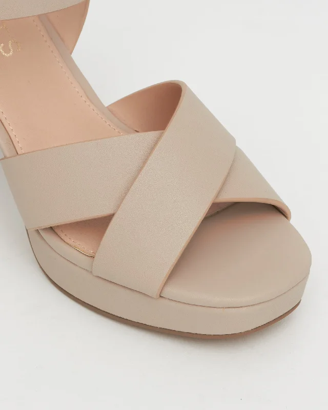 BURROW Block Heel Platform Sandals