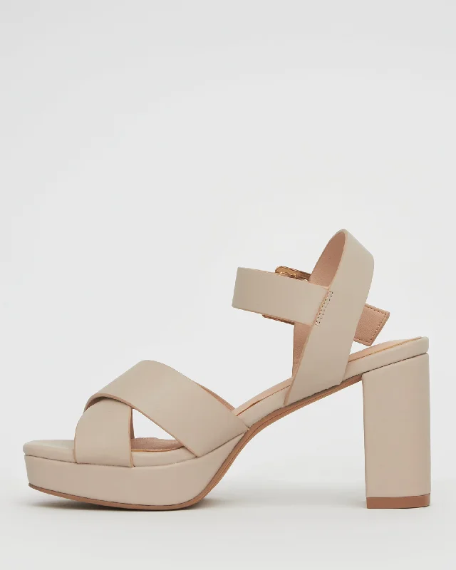 BURROW Block Heel Platform Sandals