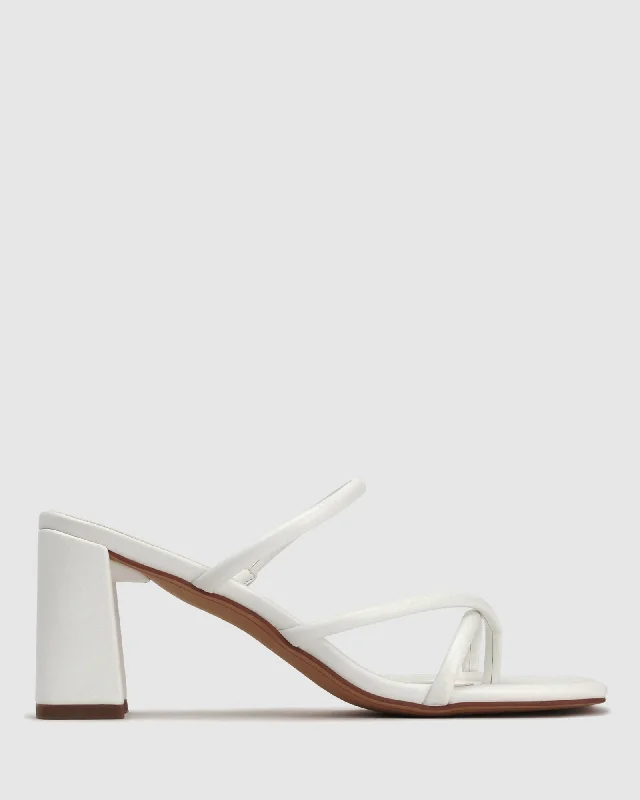 LOLA Square Toe Strappy Mules