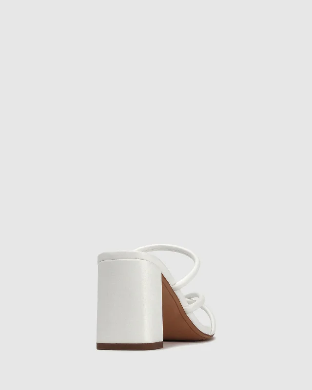 LOLA Square Toe Strappy Mules