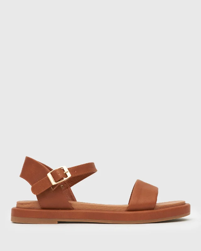 BODIE Ankle Strap Flat Sandals