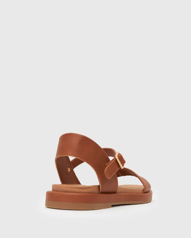 BODIE Ankle Strap Flat Sandals