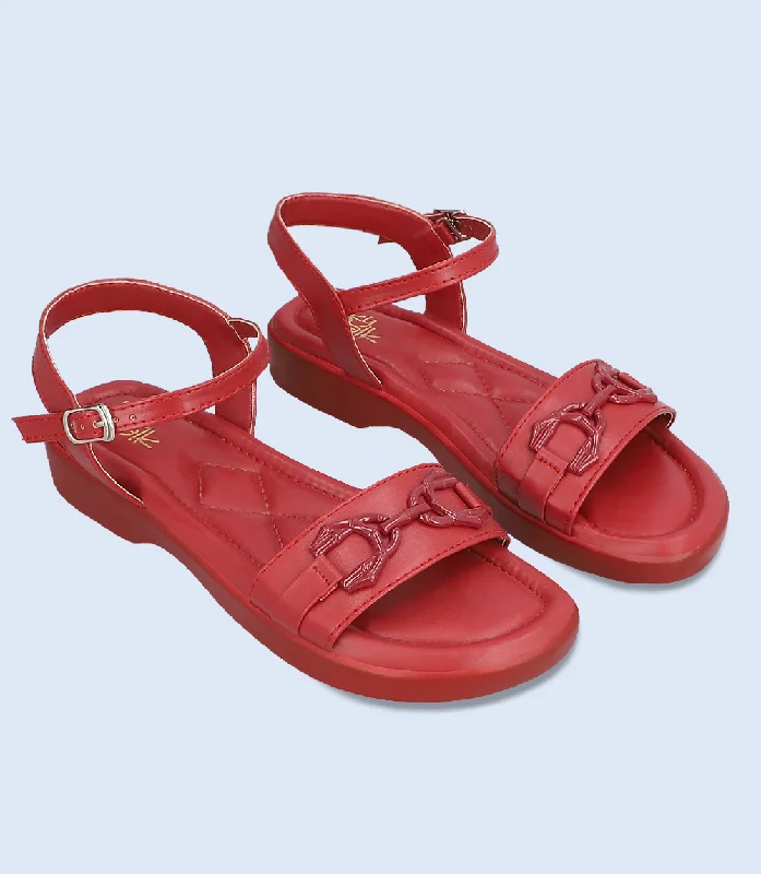 BW6311-MAROON-Women Comfort Sandal