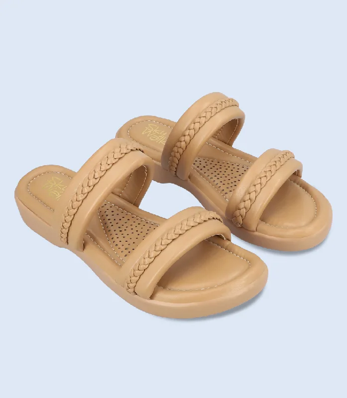 BW6345-KHAKI-Women Comfort Slipper