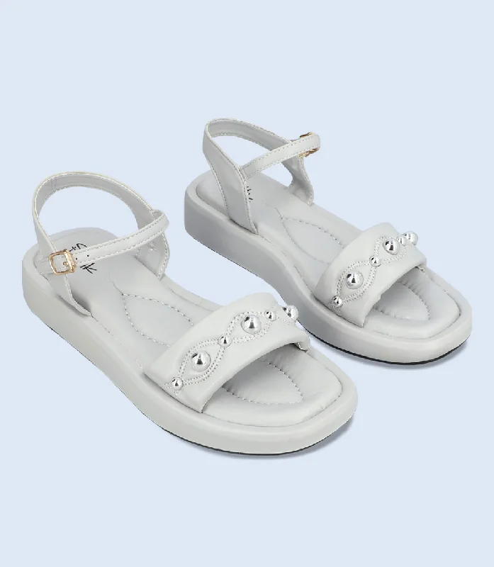 BW9632-GREY-Women Comfort Sandal