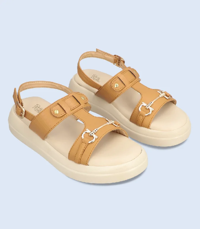 BW9970-TAN-Women Comfort Sandal