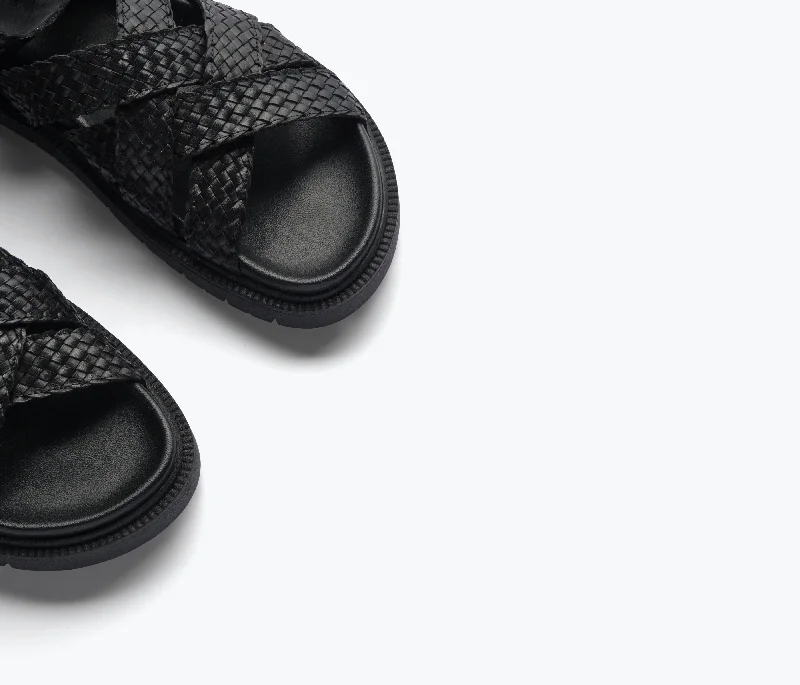 GLEN WOVEN FOOTBED SANDAL