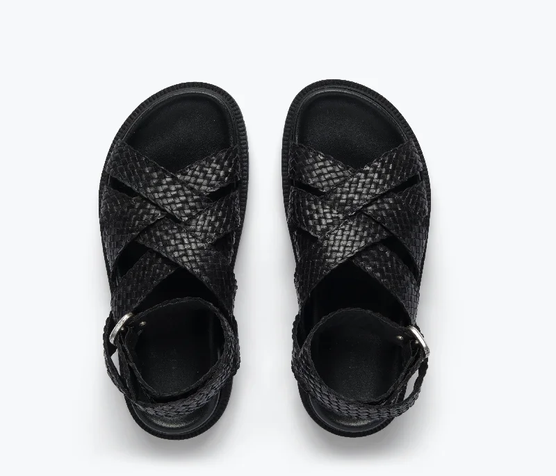 GLEN WOVEN FOOTBED SANDAL