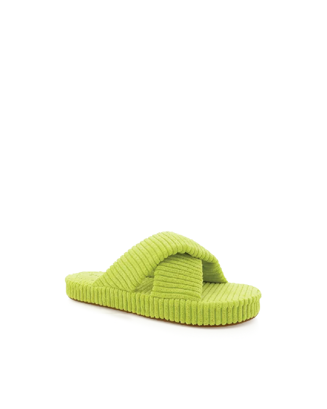 HUXLEY - LIME RIBBED TERRY