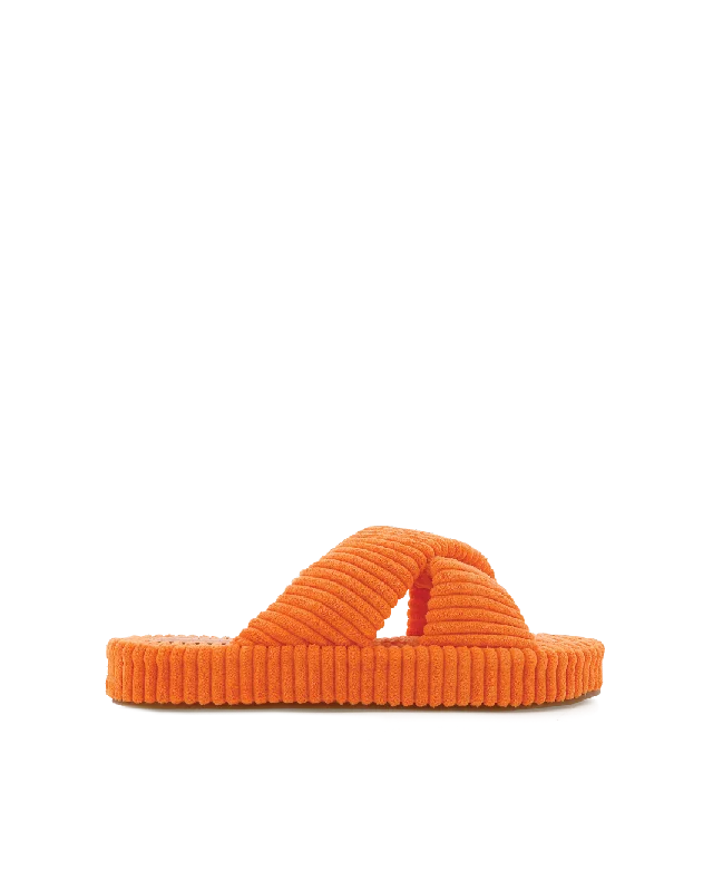 HUXLEY - ORANGE RIBBED TERRY