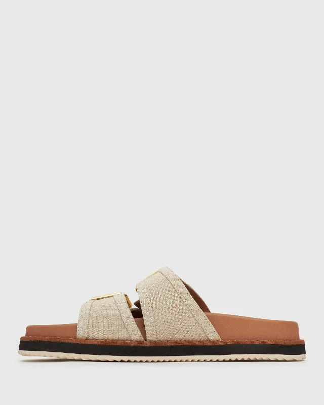 PRE-ORDER LAIKEN Vegan Buckle Footbed Slides