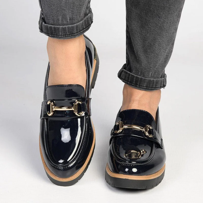 Madison Benji Loafer with Chain Detail - Navy