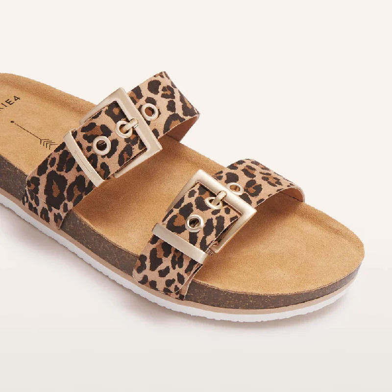 Sandy III Camel Leopard Print