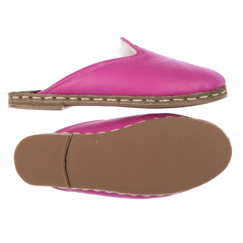 Women's Fuchsia Slippers