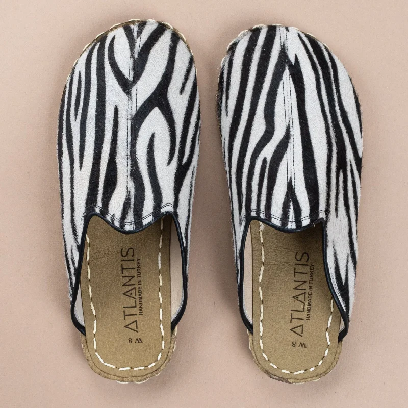 Women's Zebra Barefoot Slippers