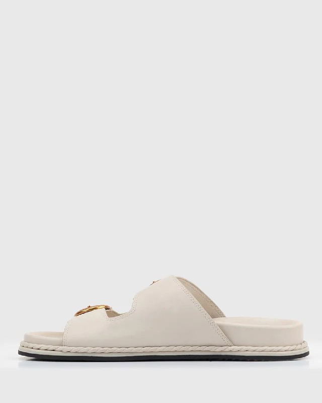 PRE-ORDER ZADIE Leather Buckle Slides